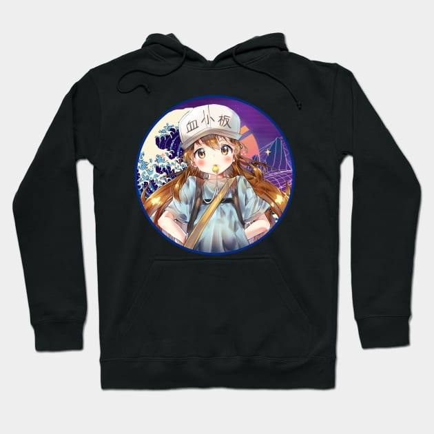 Graphic Art Platelet Comedy Japanese Anime Hoodie by QuickMart